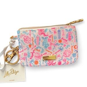Lilly Pulitzer Colorful Keychain with Gold Detail